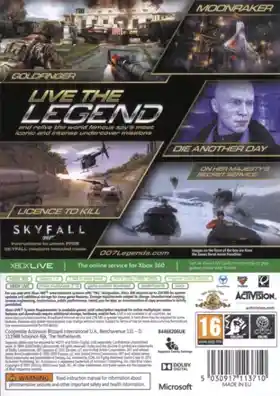 007 Legends (USA) box cover back